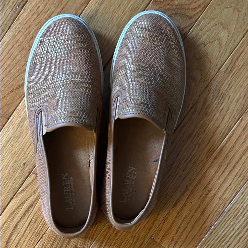 Lauren Ralph Lauren Brown Slip-On Shoes